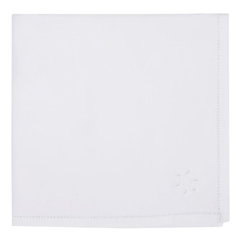 Tovaglioli bianchi in Cotone 40x40 cm Lorenzo 2 pezzi