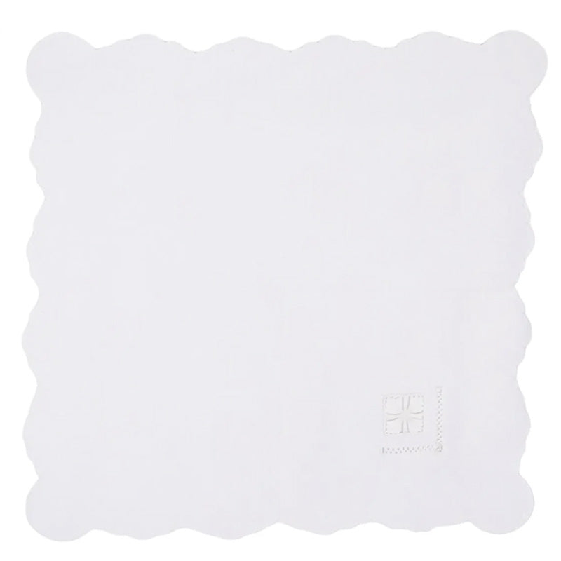 White Cotton Napkins 40x40 cm Queen 2 pieces