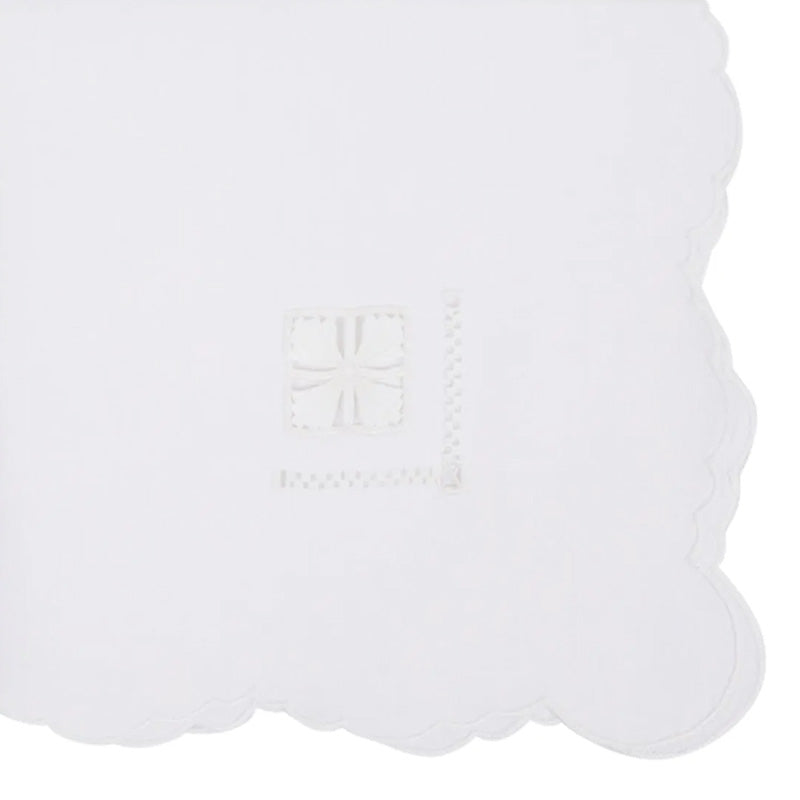Tovaglioli bianchi in Cotone 40x40 cm Regina 2 pezzi