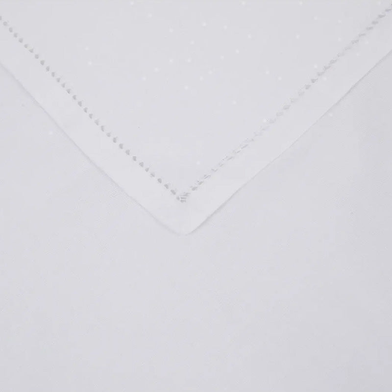 Serviettes en coton blanc 40x40 cm Vanessa 2 pièces