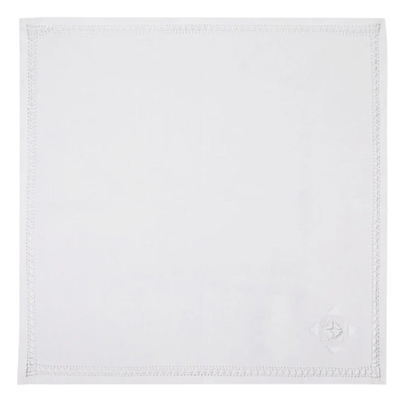 Tovaglioli bianchi in Lino 40x40 cm Donatello 2 pezzi