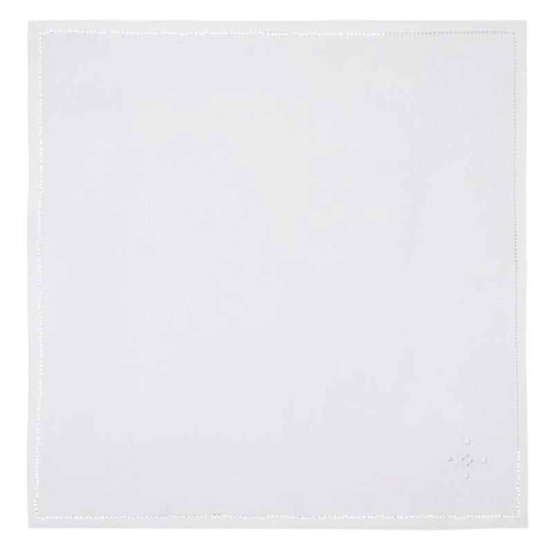 White linen napkins 40x40 cm Punto antico Toscano 2 pieces