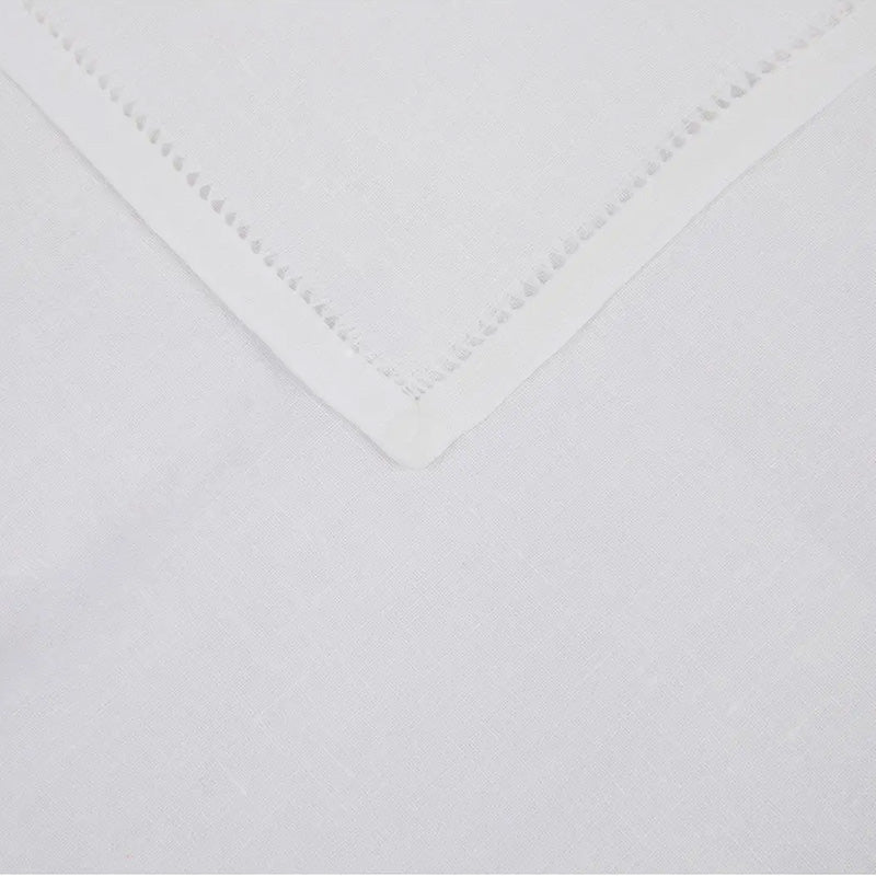 Tovaglioli bianchi in Lino 40x40 cm Punto antico Toscano 2 pezzi
