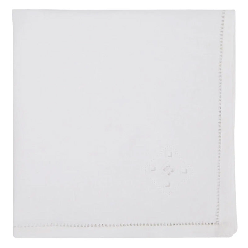 White linen napkins 40x40 cm Punto antico Toscano 2 pieces