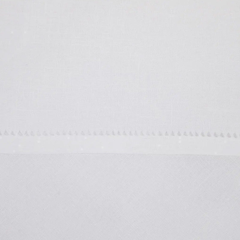 Tovaglioli bianchi in Lino 40x40 cm Punto antico Toscano 2 pezzi