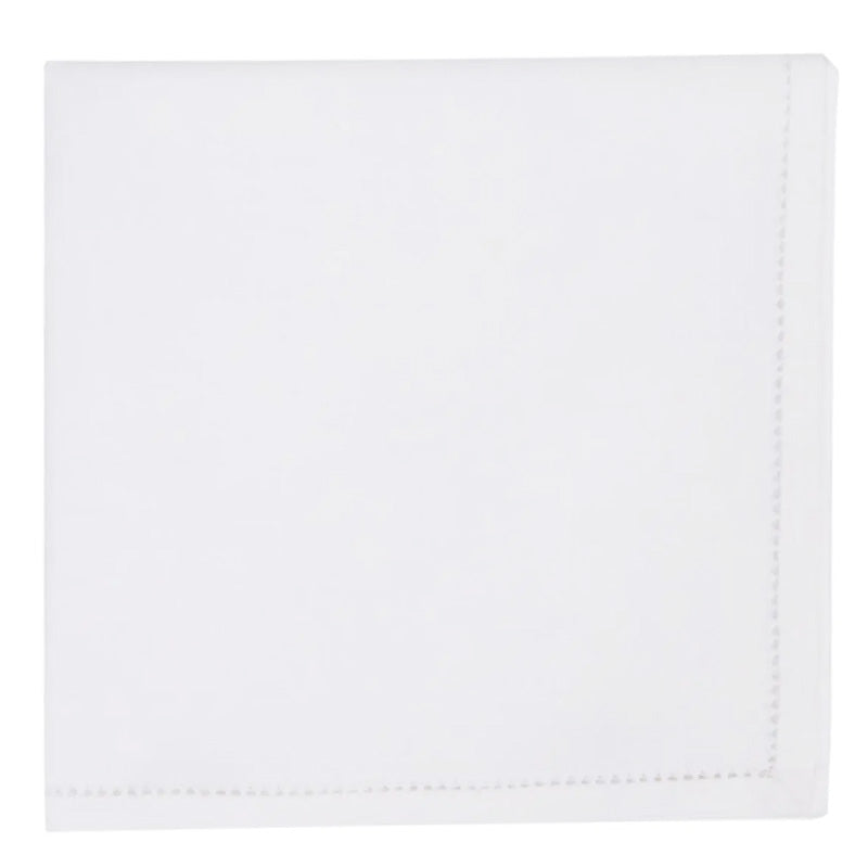 White napkin in linen blend 40x40 cm