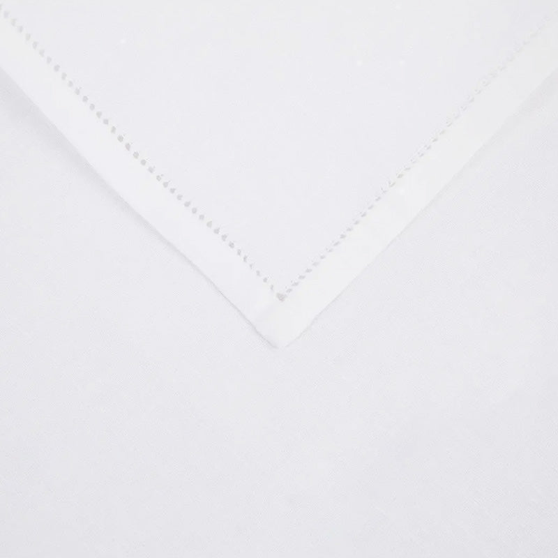 White napkins in linen blend 40x40 cm Clara 2 pieces
