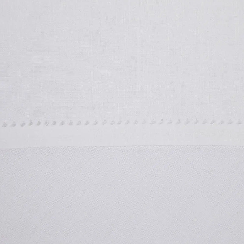 White linen blend napkins 40x40 cm Damiani 2 pieces