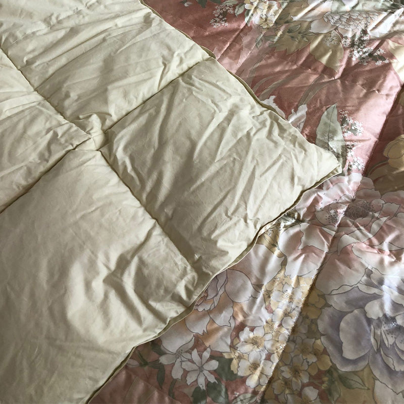 Ninfea Quilt in Virgin Goose Feather and Silk Made in Italy